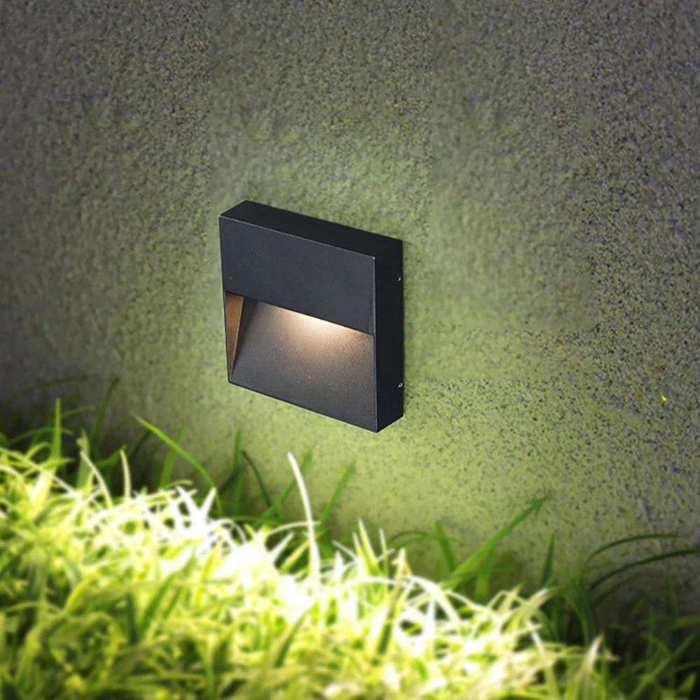 Luz LED montada en superficie para exteriores, lámpara de pared Universal impermeable para garaje, canal de sótano, rampa de paso de entrada, 12V,