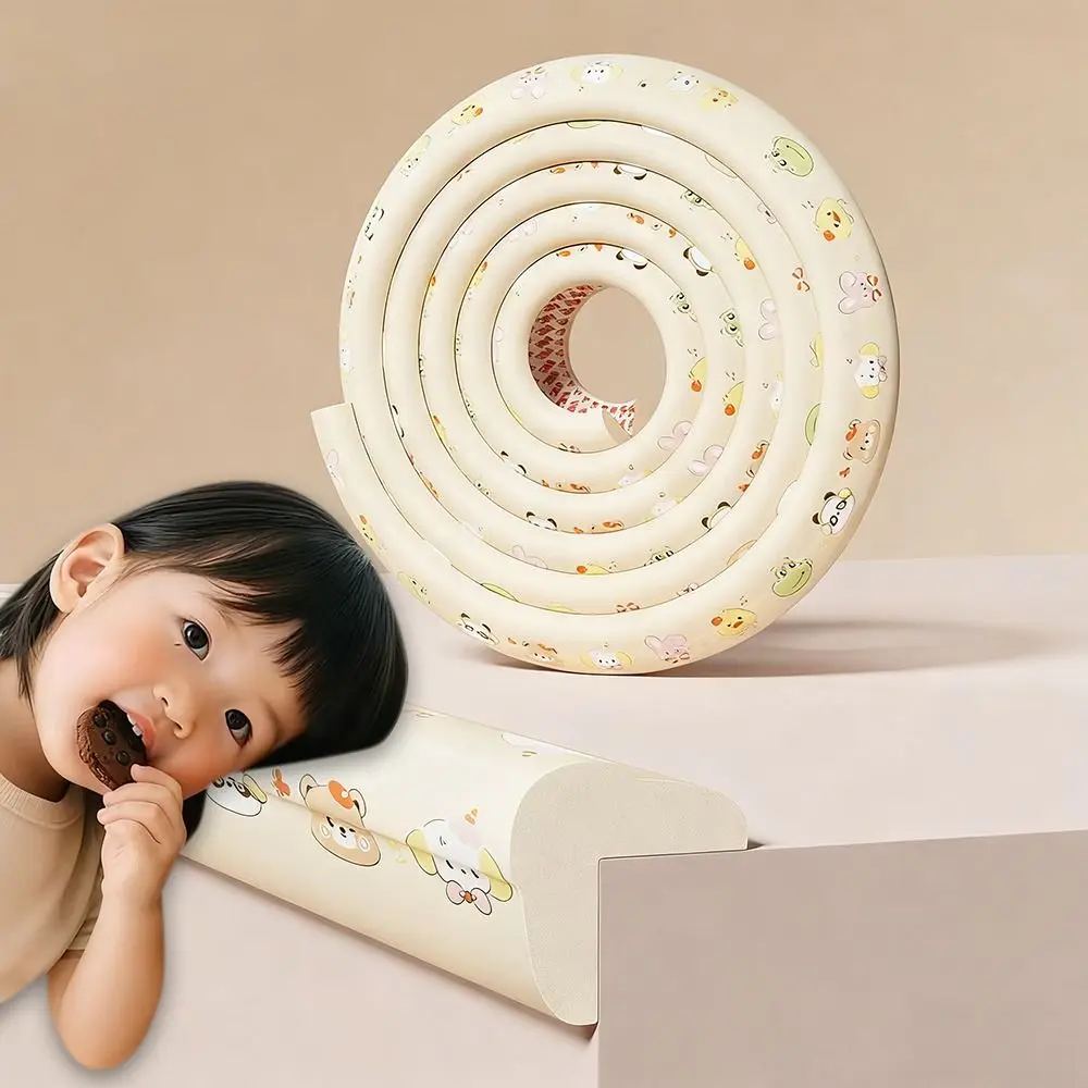 

Durable 2m Desk Edge Guard Strip Cartoon Soft Wall Corner Protector Self Adhesive Thickened Foam Bumper for Baby Safety