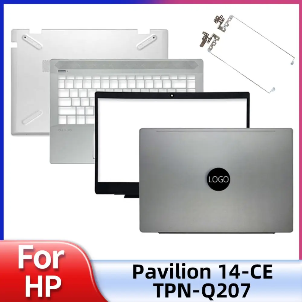 

New Case For HP 14-CE TPN-Q207 LCD Back Cover Front Bezel Hinges Palmrest Upper Cover Bottom Case L19174-001