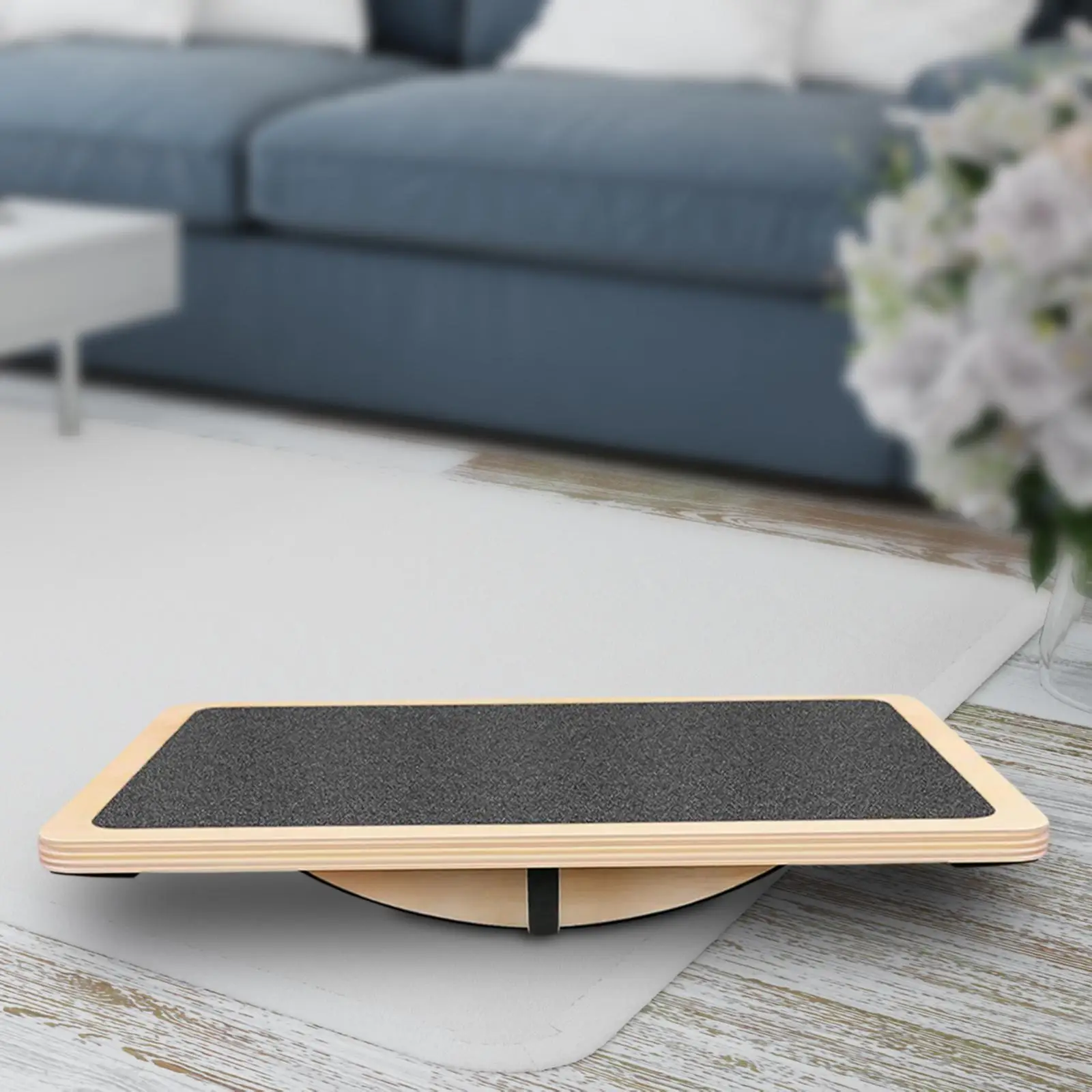 Balance Board in legno Barella per polpacci Regalo di festa Adulti Esercizio Yoga Attrezzatura per superficie antiscivolo Sport per sotto la scrivania Rocker