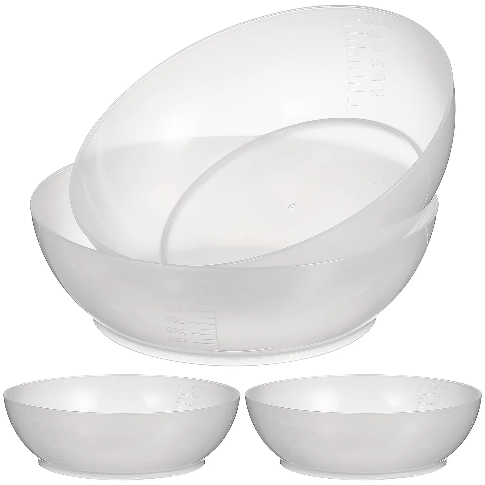 

4pcs Kitchen Scale Tray ABS Transparent Plastic Measuring Tray Food Weighing Bowl Powder Weight Portable Weighing Dishes Salad
