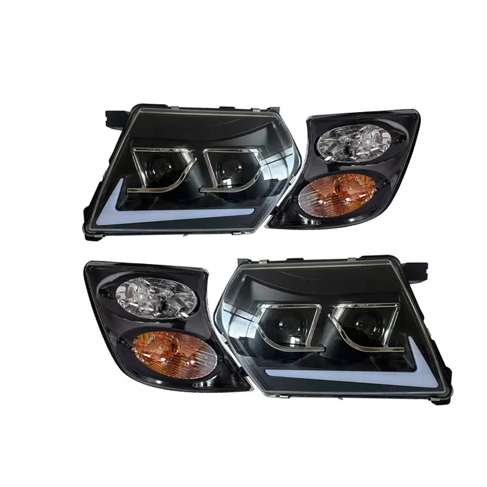 

Car LED Headlights and Turn Singal for PATROL SAFARI Y61 26010-VC325 26060-VC325 Head Lamp Lights 2001 2002 for Nissan