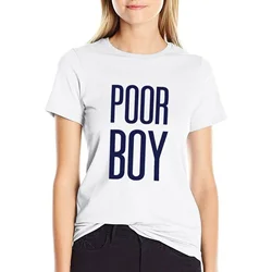 Poor Boy's Only Friend Series New Train logo Harajuku Trend Fashion Casual summer Men women universal crewneck T-shirt