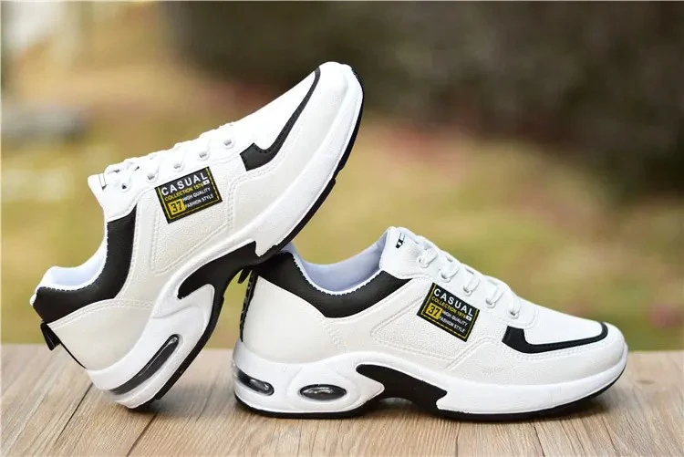 

New Men Running Shoes Breathable Air Cushion Sneakers Men Outdoor Lace Up Walking Non-slip Men Sport Tenis Masculino