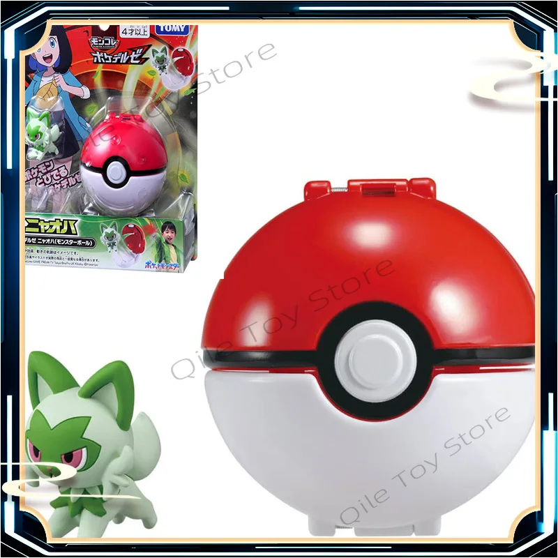 

В наличии TAKATA TOMY Pokémon, Zhuzi Yusanjia, New Leaf Cat, набор мячей Pokémon, фигурка, модель игрушки, коллекция фигурок, подарок