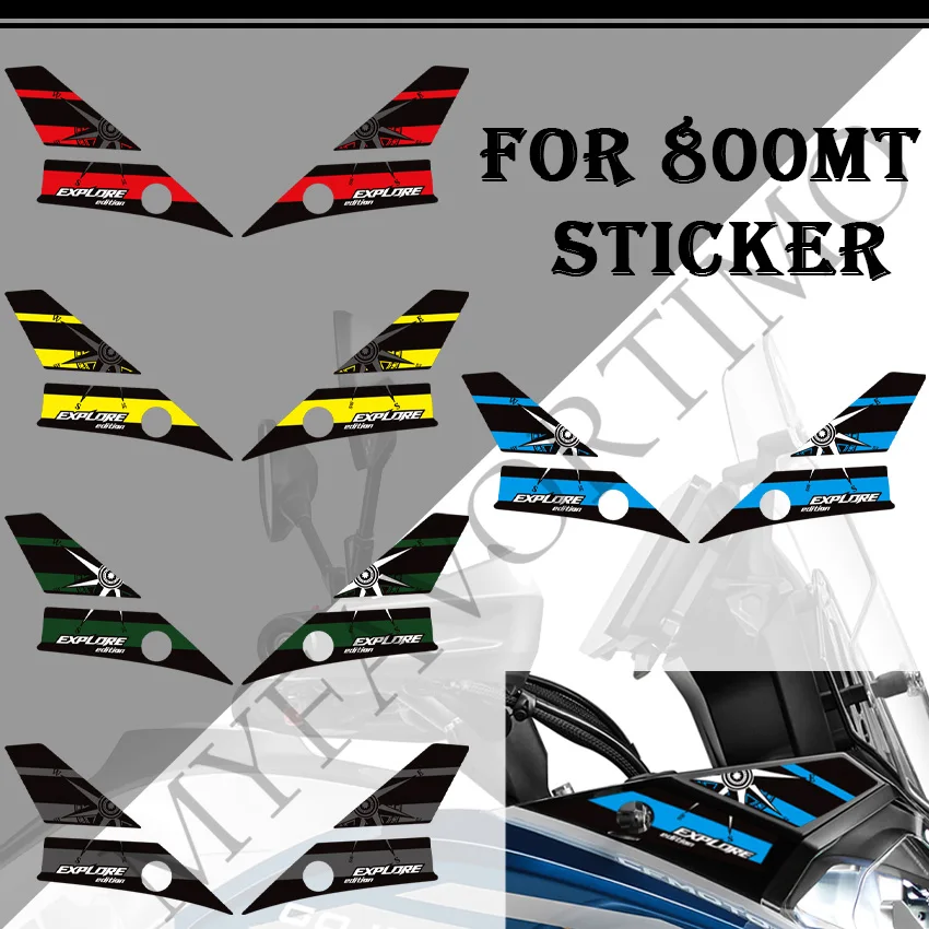 Decals For CFMOTO CM MOTO 800MT 800 MT Tank Pad Knee Grips Windshield Windscreen Screen Wind Deflector Stickers 2022 2023 2024