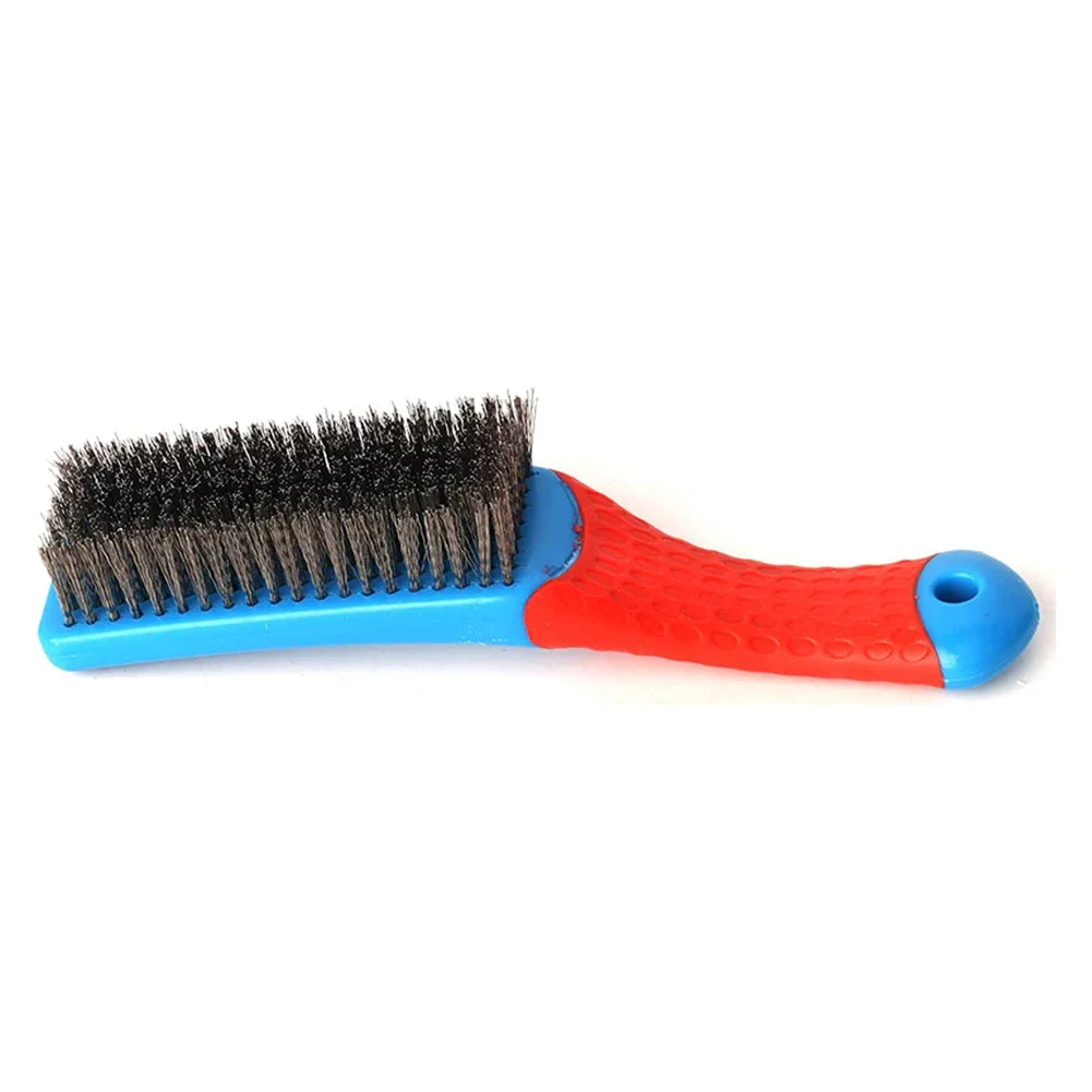 160mm Wire Brush Kitchen Cleaning Brush Elongated Handle Heavy Dirt Scrubbing Professional Cleaning Home BBQ Wire Brush