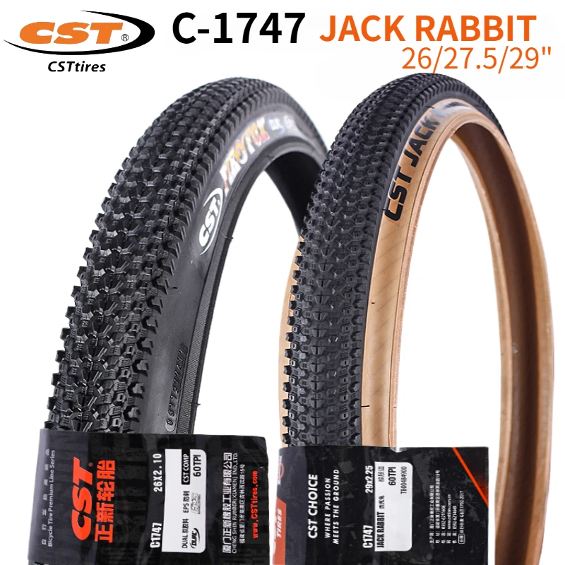 C-1747 JACK RABBIT MOUNTAIN BICYCLE TIRE XC BIKT TYRE CST C1747 26 27.5 29 WEAR RESISTANT TIRE