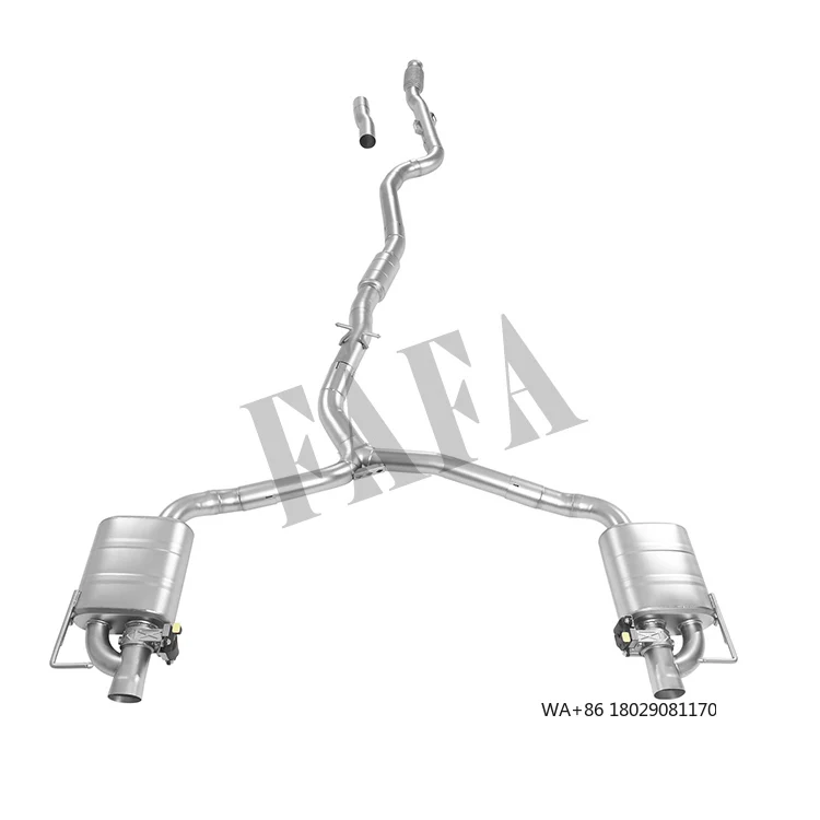 

Высокопроизводительная выхлопная система Cat-Back с электроклапаном для C180 C205 1.6 2016 года, средняя и задняя секции
