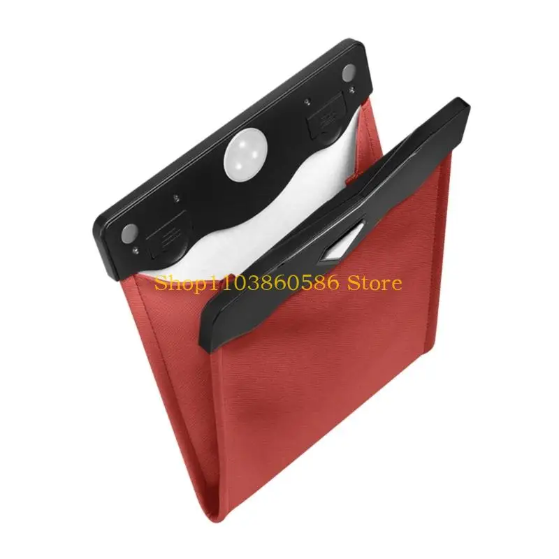 242A Odorless PU Car Trash Receptacle Litter Container Mounts On Door Or Console Brown