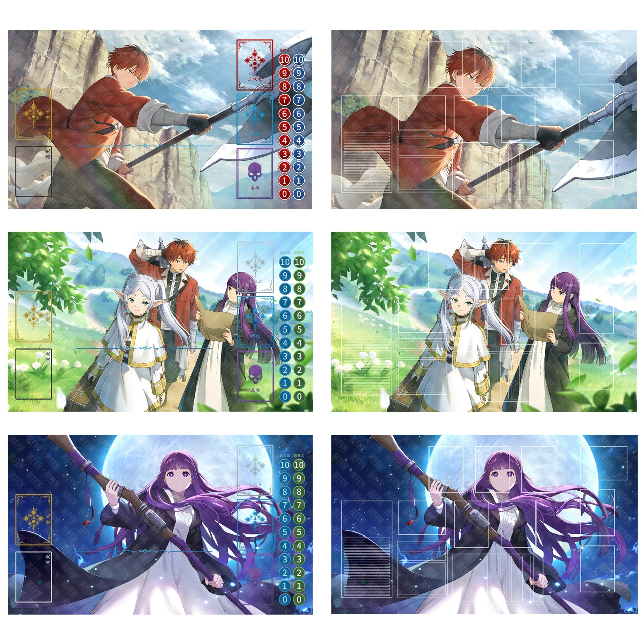 

Новый игровой коврик Shadowverse/WS Card Grid Frieren Beyond Journey’s End, 60x35 см, с прошитыми краями, для карточных игр, резиновый, для игроков