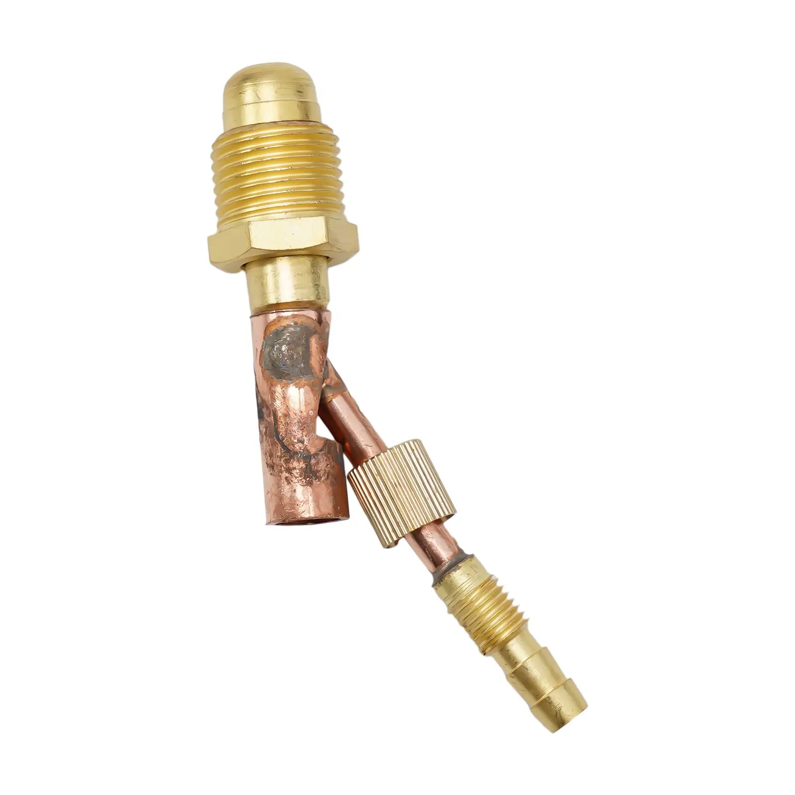 TIG Welding Accessory Male Cable & Gas Separate Connection Fitting in Robust Copper Material Suitable for Multiple Uses