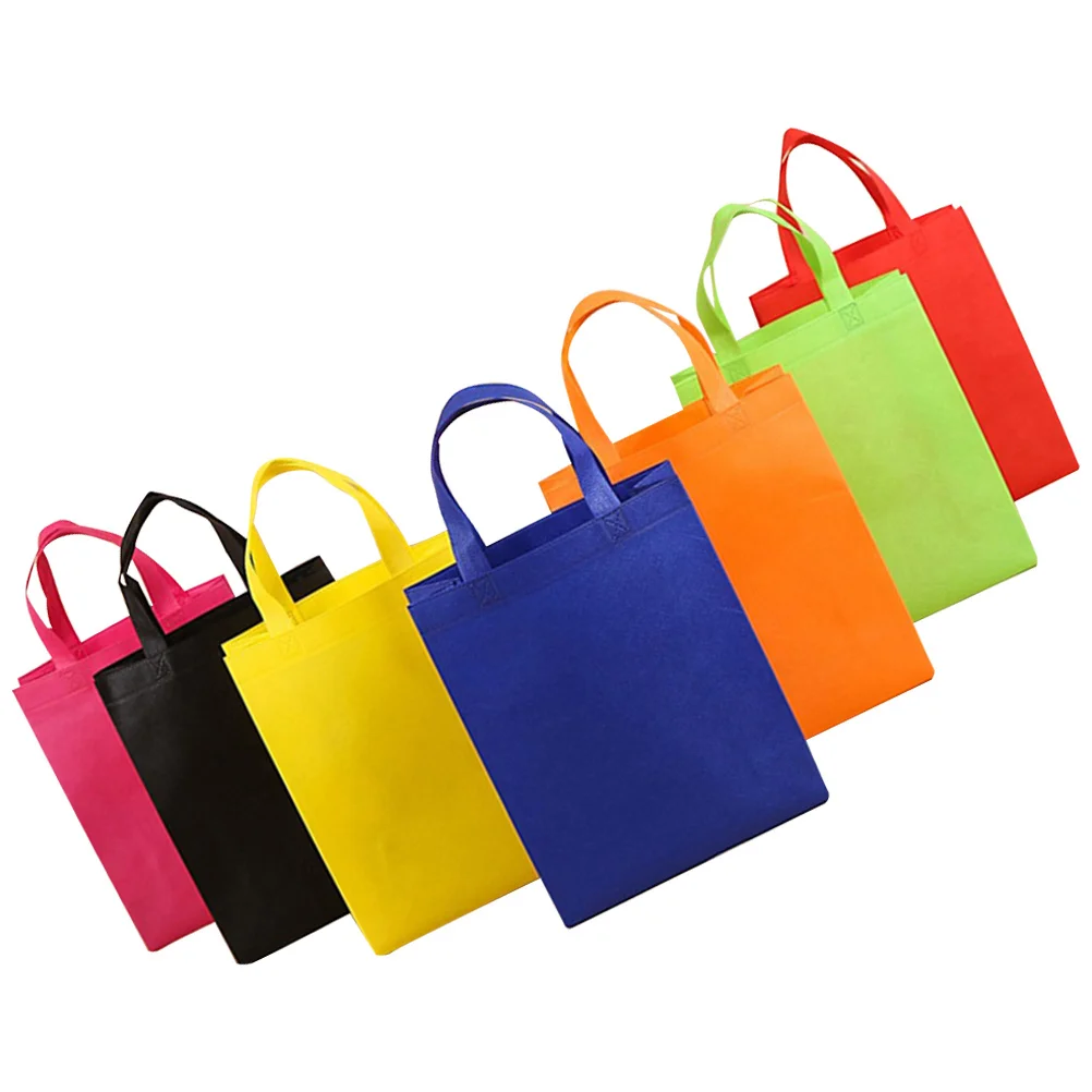 

30Pcs Reusable Eco Shopping Bags Non-Woven Foldable Tote Bags Grocery Storage Handbags Environment Friendly Shopping Bag