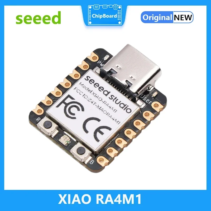 XIAO RA4M1 - Smallest Dev Board Based on 32-bit Renesas RA4M1 Arduino IDE-Ready 19 GPIOs RGB LED CAN BUS USB 2.0