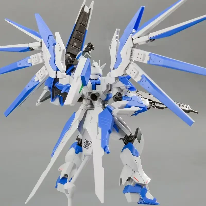 バンダイ HG 1/144 RX-93-v2 ハイ Nu ウォリアー組み立てるモデルアクションフィギュア子供のロボットのおもちゃデスクトップ装飾