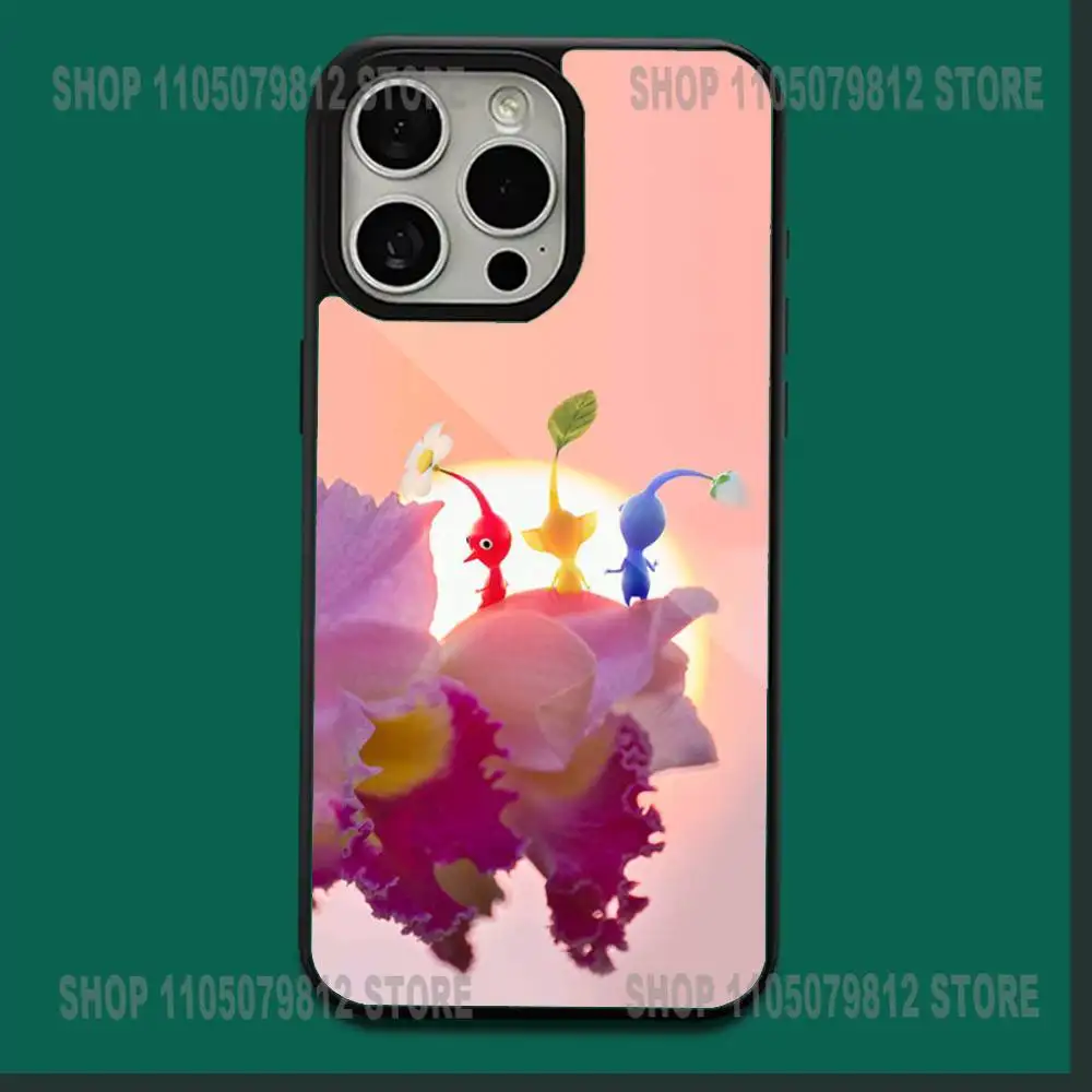 Funda de teléfono P-Pikmin 4 Game para iPhone17,16,15,14,13,12,11,Plus,Pro,Max,Mini carga inalámbrica magnética suave Magesafe