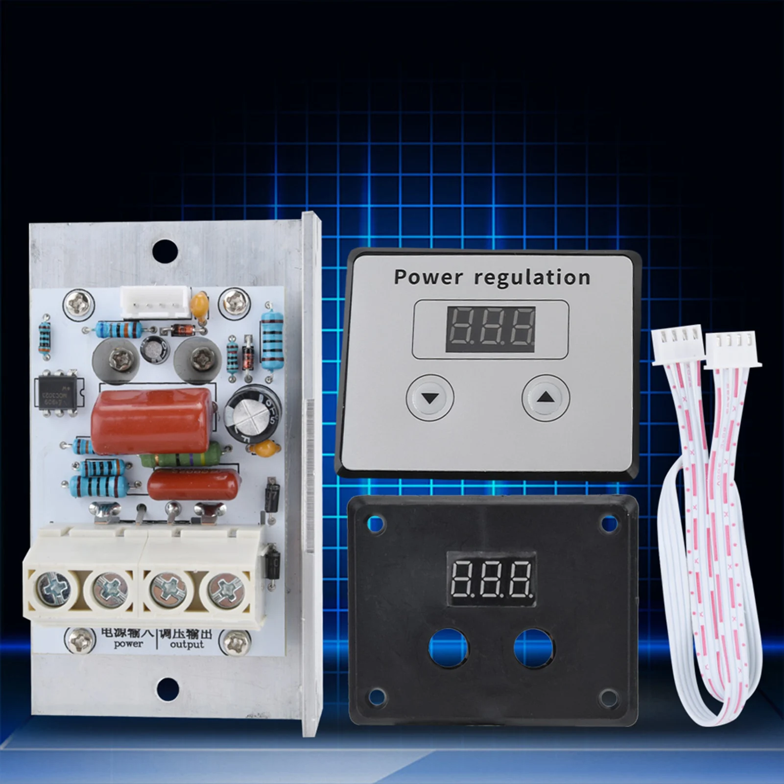 10000W SCR Digital Voltage Regulator Speed Control Dimmer Thermostat AC 220V 80A Dimmer Voltage Regulator Voltage Controller