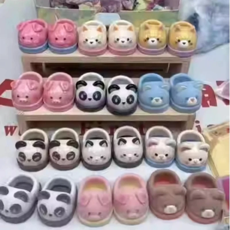 

100% Genuine New 400% Doll Shoes Baby Three Blind Box Action Figure Toy Kawaii Dolls Mystery Box Children Birthday Girl Gift