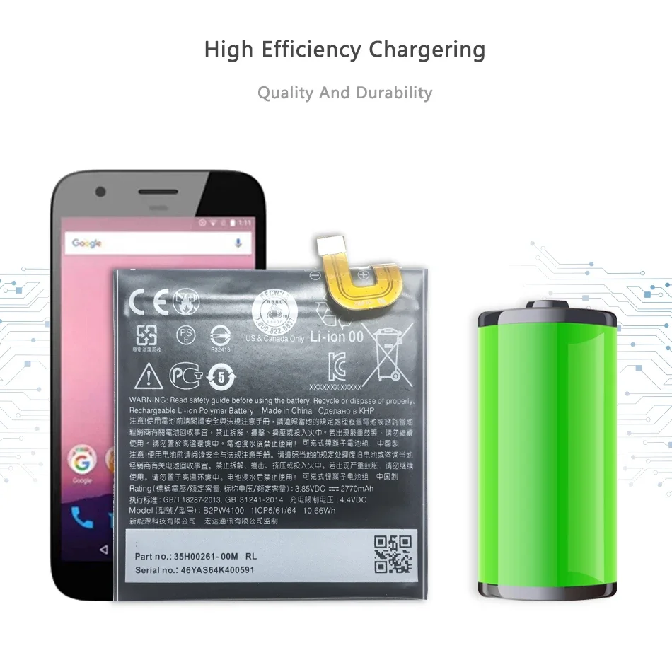 B2PW4100/B2PW2100 Mobile Phone Battery for HTC Google Pixel 1 Pixel1 5 Inch/For Nexus S1 Pixel XL/For Nexus M1