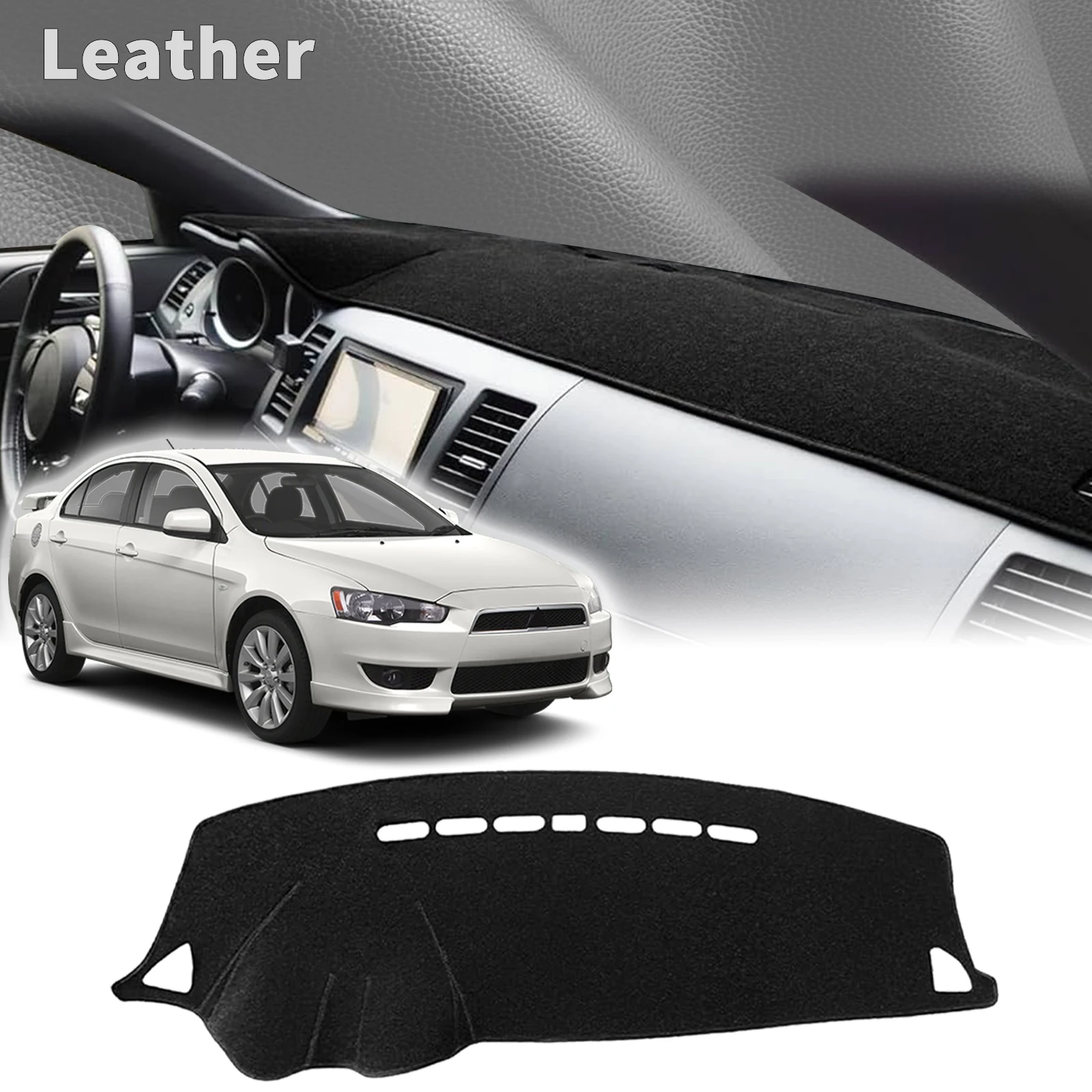 

for Mitsubishi Lancer 2008-2016 Ralliart EVO X Galant Fortis EX DashMat Sunshade Protective Carpet Dashmat Dashboard Cover Pad
