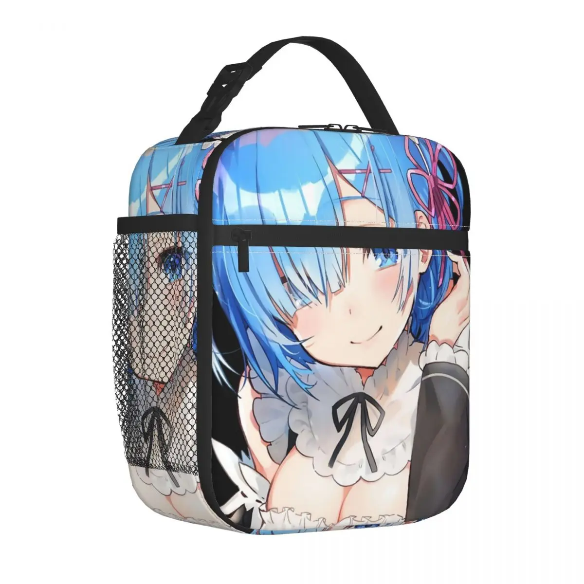 

Rezero Rem Re:Life In A Different World From Zero Ram Insulated Lunch Bags Portable Meal Container Thermal Bag Lunch Box Tote