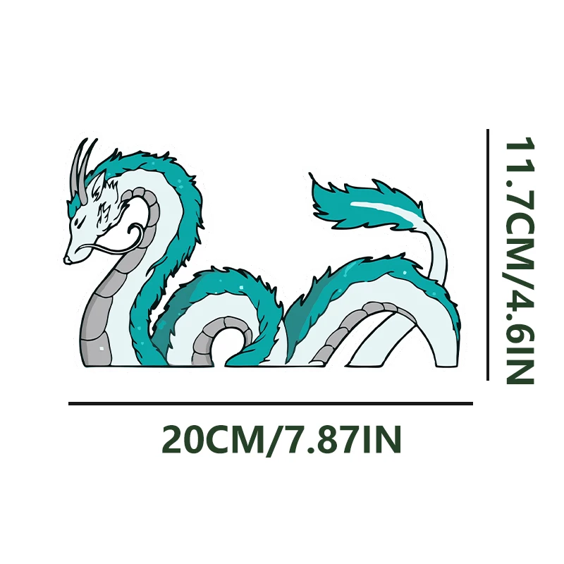 Dragon Shape Cute Car Sticker Vinyl Waterproof Decal For Car Window Windshield Bumper Exterior Decoration Accessories