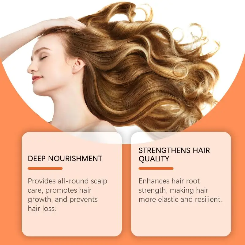 Root Strengthening Shampoo Anti Dandruff Refreshing Enhance Resilience Elasticity Shine Improving Breakage Oil Control Shampoo