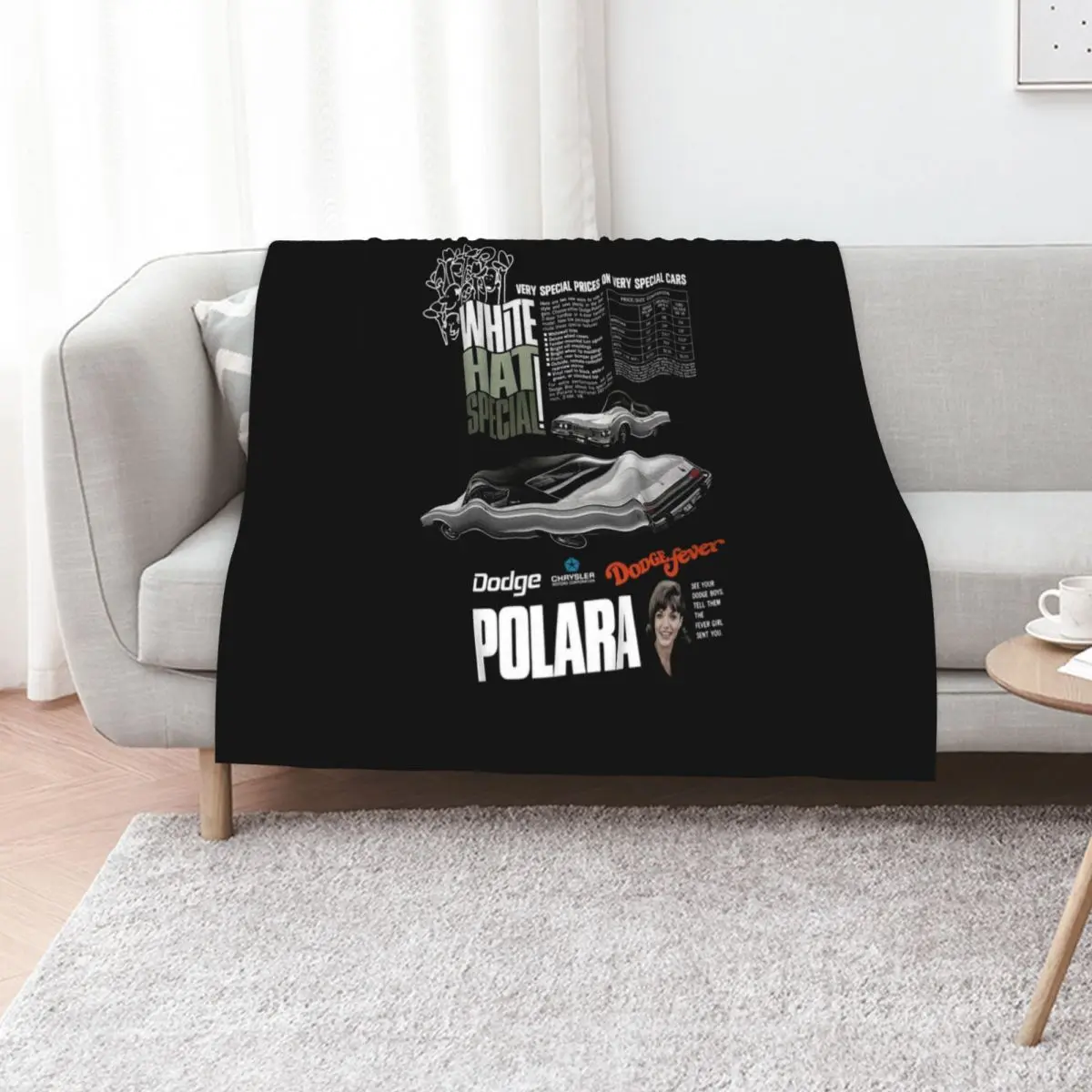POLARA - WHITE HAT SPECIAL Manta Plegable Suave y Cálida para Uso en Exteriores