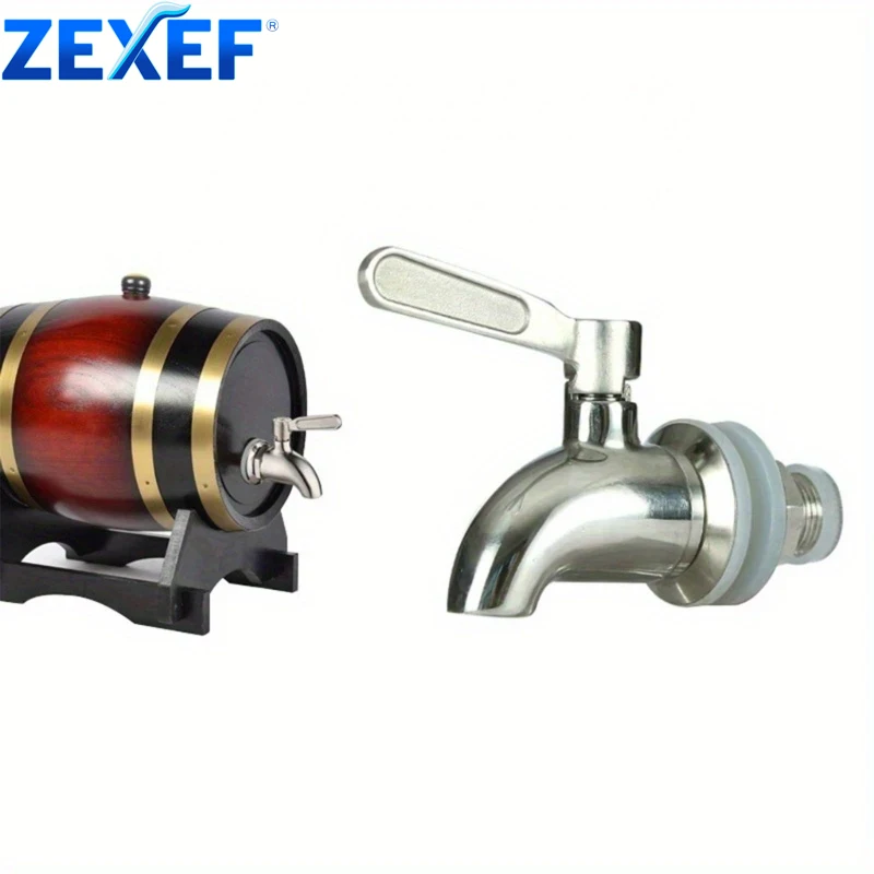

ZEXEF Beverage Dispenser Replacement Spigot Stainless Steel 16mm Opening Coffee Drink Faucet for Party Kitchen Home Use Tool