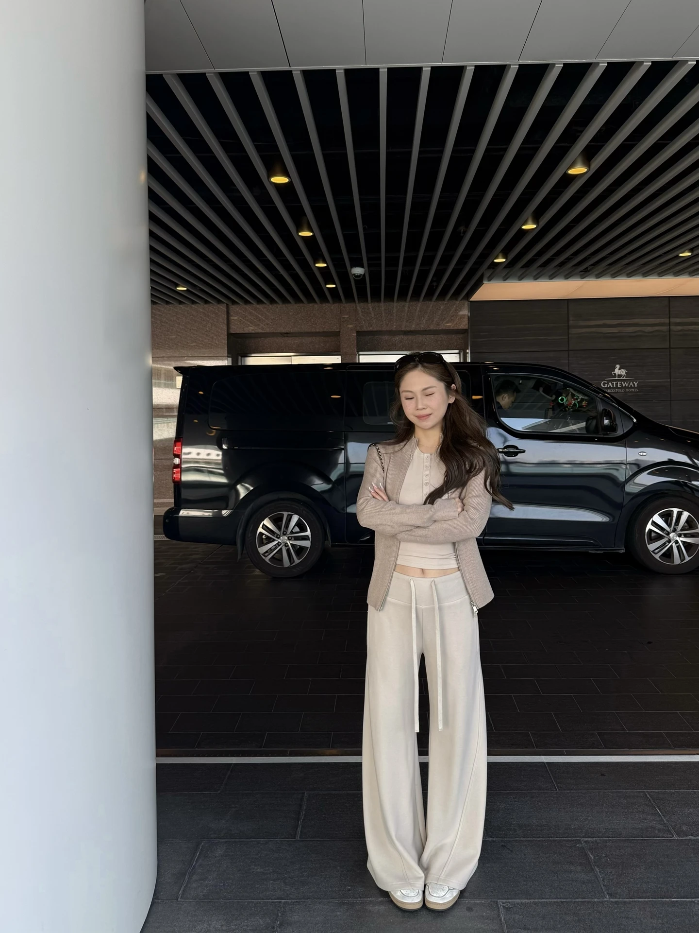 

Мягкие широкие повседневные брюки желтого цвета Zonly Zzptte Cloud Soft Dstring Fce, женские свободные удобные брюки