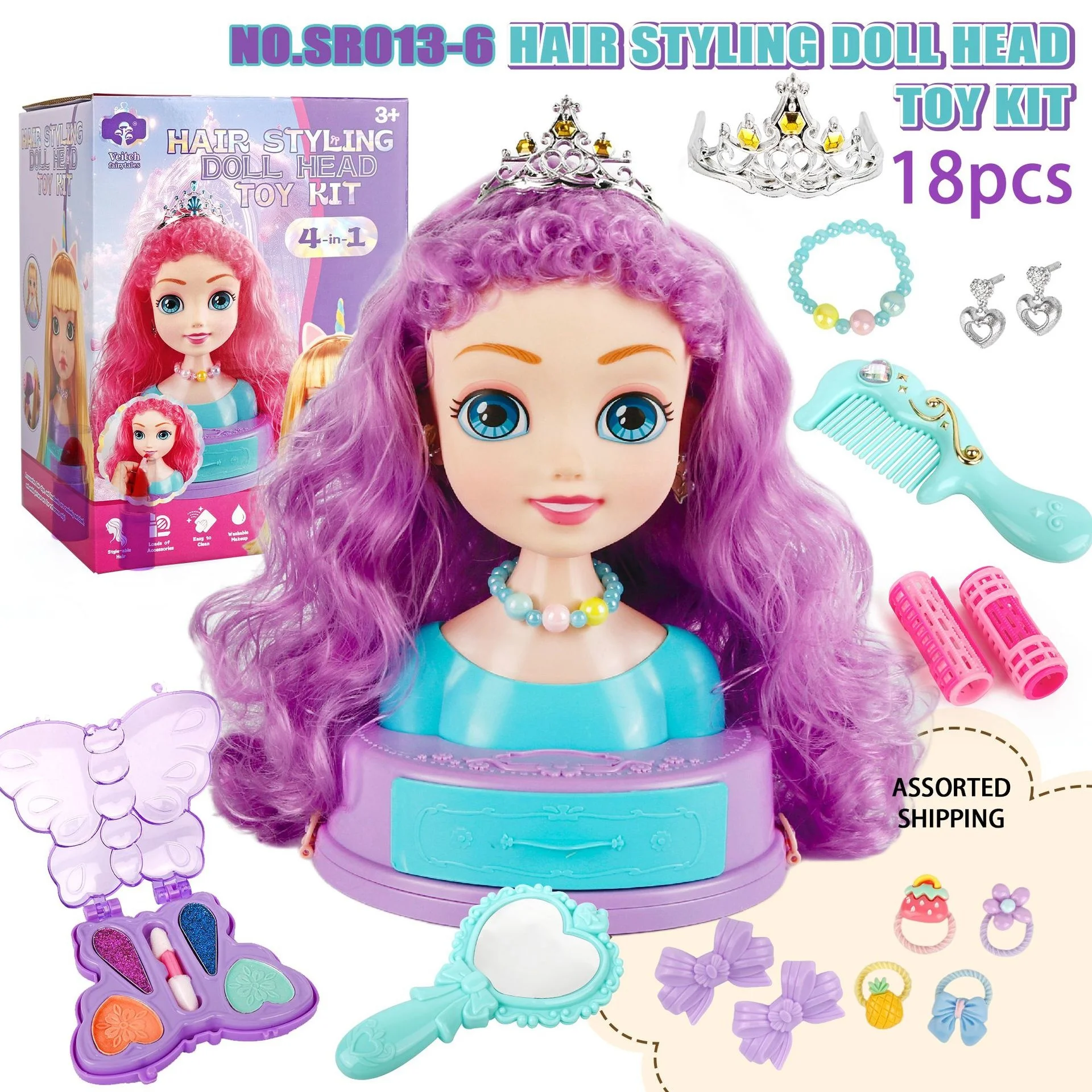 Set Mainan Rias Kepala Boneka  - Beauty Makeup Kids ulasan dan harga
