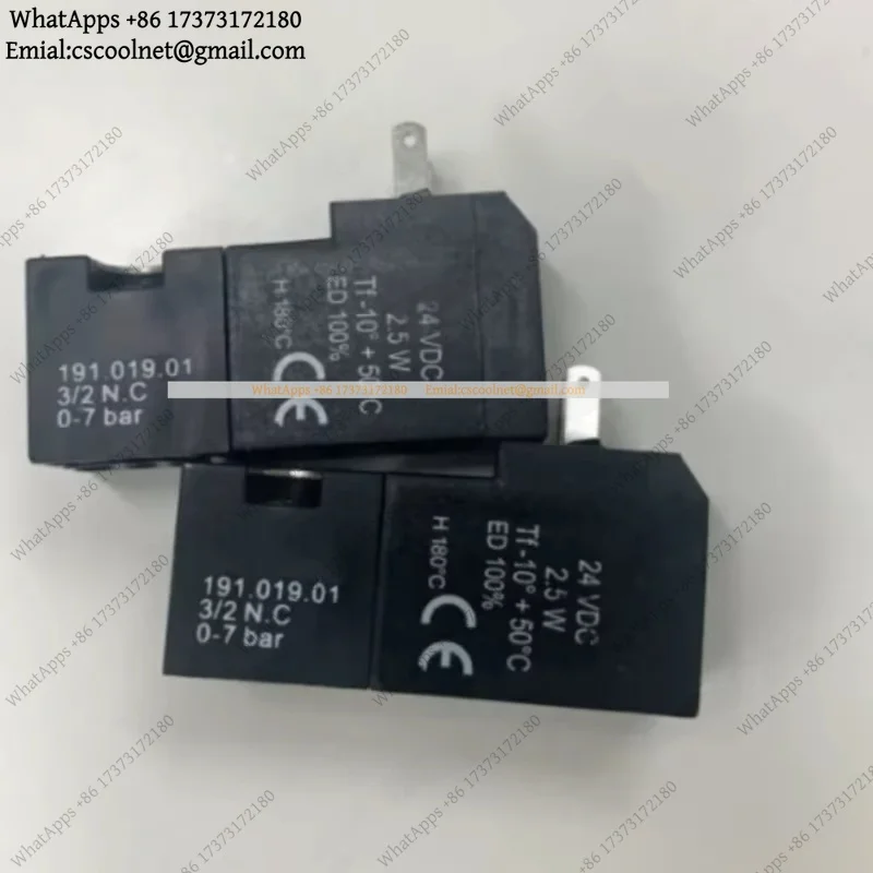 1 PCS Solenoid Valve 191.019.01 Pilot Valve 24VDC 2.5W 3/2 NC Universal Part