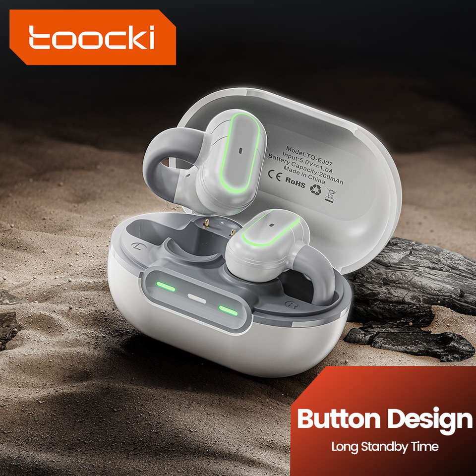  Toocki TWS Clip-Ear Wireless Headset Bluetooth 5.3 3D HiFi IPX5 Waterproof Headset Touch Control Headphones Long Standby Earbuds 