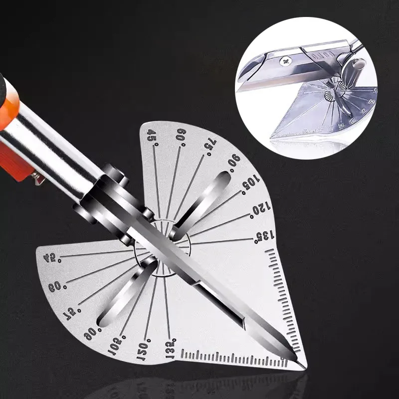 

Multifunctional Miter Shear Cutter Adjustable At 45~135 Degree Hand Tools With 10 Blades For Cutting Soft Wood, Plastic Projects