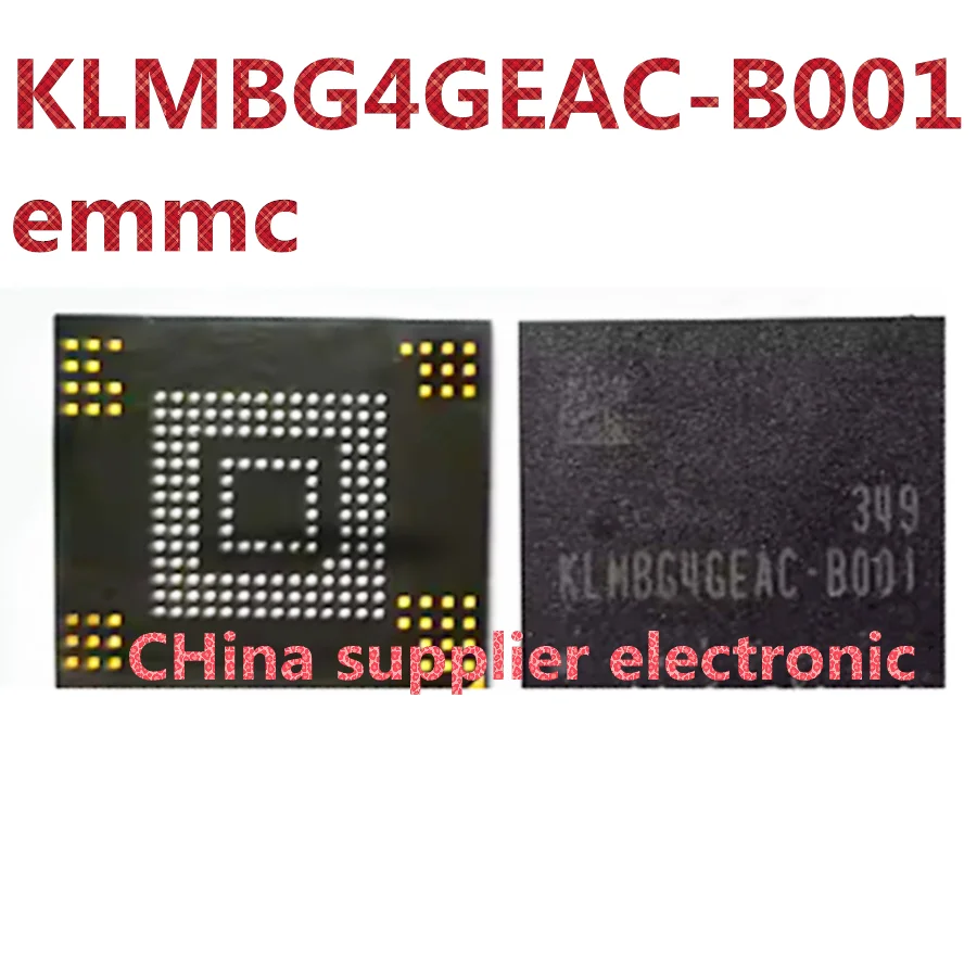 

KLMBG4GEAC-B001 153 ball emmc подходит для Samsung chip мобильный телефон шрифт Б/у для посадки хорошего шара ic