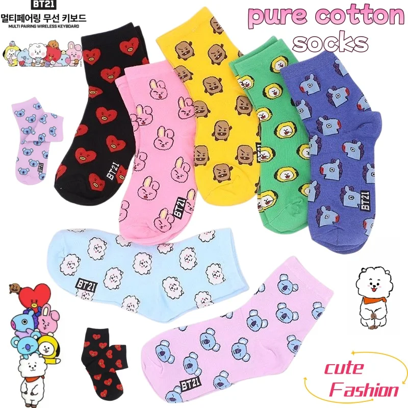 BT21 Bts Socks, Cut…