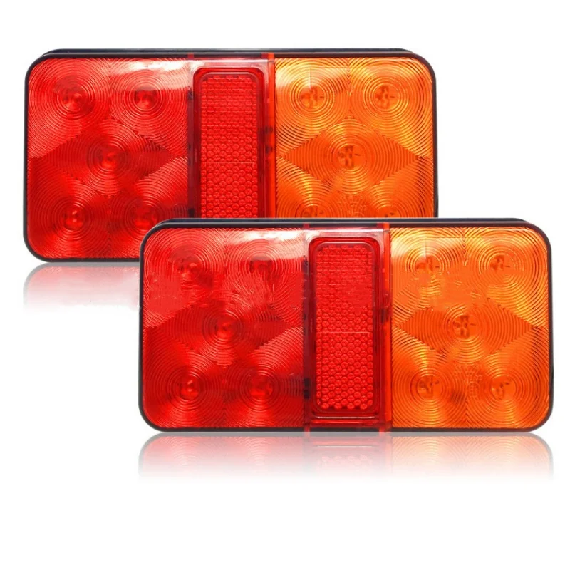 2 Pieces 10LED Truck Tail Light Waterproof Rear Side Lamp 12V 24V Tailight