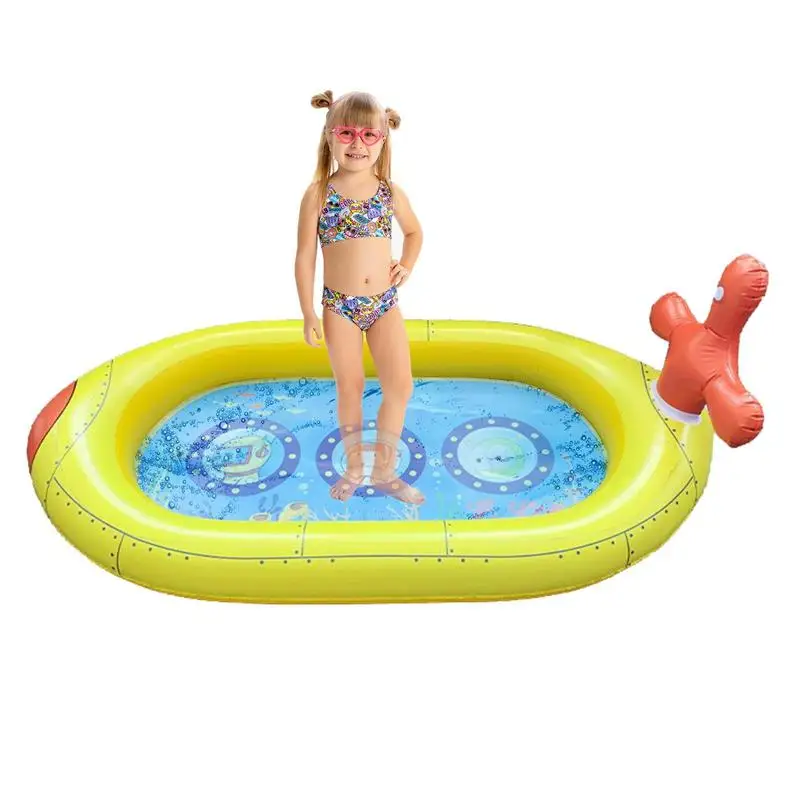 Children's Paddling Pool 71X 39X21 Inch Small Kiddie Swimming Pool For Outdoor Fun Durable And Easy To Inflate For Girl/Boy