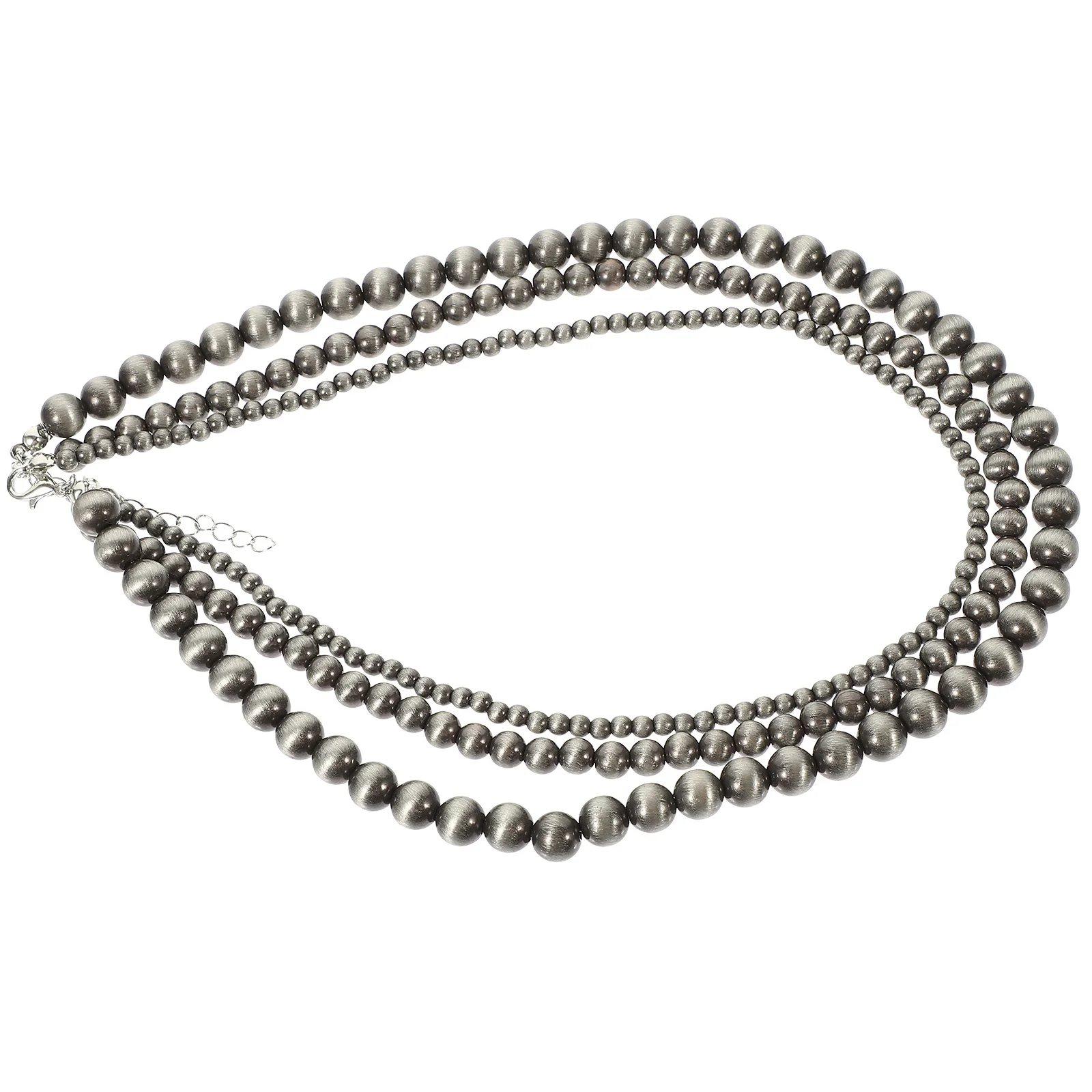 Simulated Pearl Necklace 3 Layer Women's Fashion Faux Pearl Choker Vintage Style Layered Neck Jewelry Elegant Chain for Party