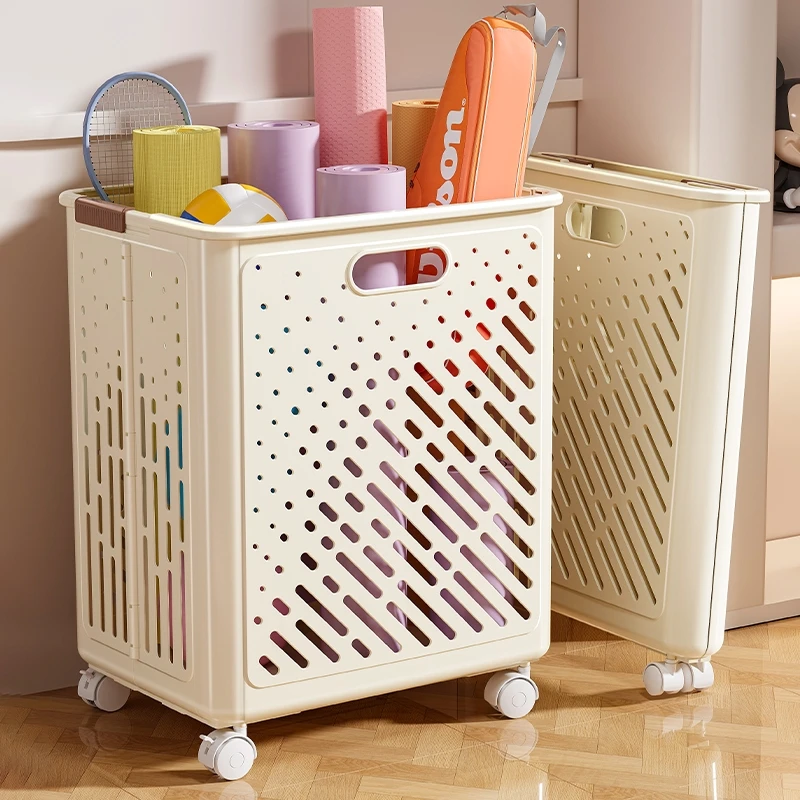 Slim Rolling Yoga Mat Holder Versatile Sports Organizer for Badminton Rackets Gym Tools Plush Toys Laundry Basket Storage Basket