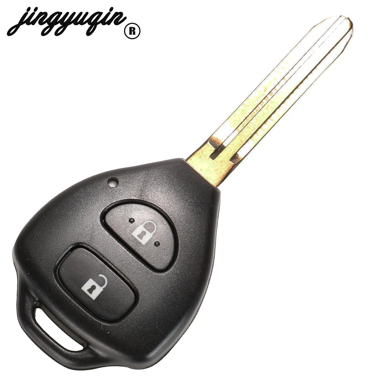 jingyuqin 2/3/4 przyciski zdalnego kluczyka Shell Auto dla Toyota Camry Avalon Corolla Matrix RAV4 Venza Yaris obudowa alarmu toy43