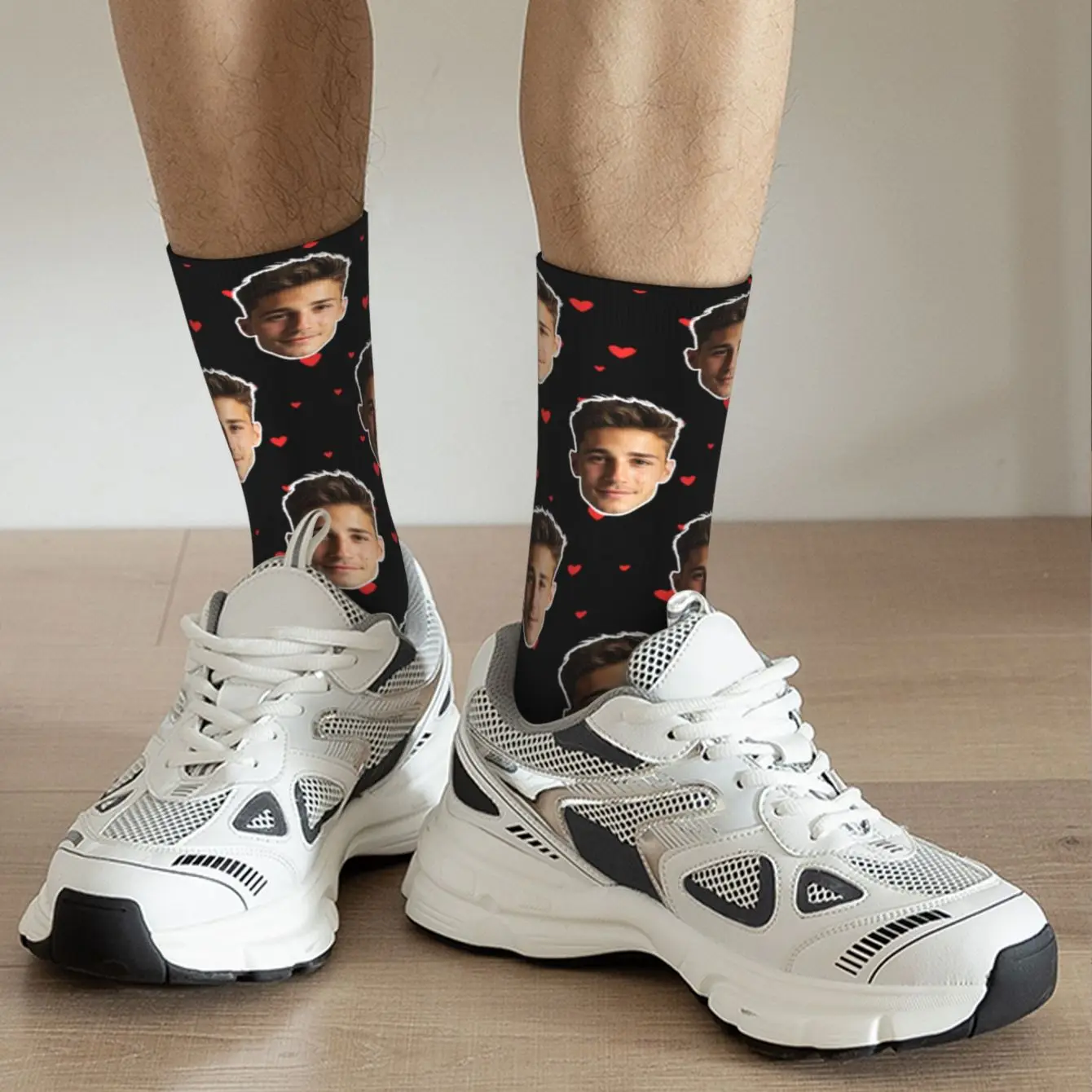 Calcetines personalizados en forma de cara Calcetines personalizados unisex Calcetines con imagen personalizada Calcetines con fotos Calcetines personalizados como regalo