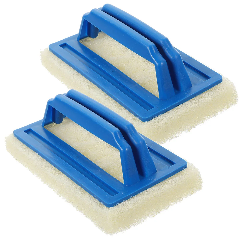 Cleaning Pads Sponge with Handle Tile Bath Scrubber For Grout Pool Brush Shower Bathtub