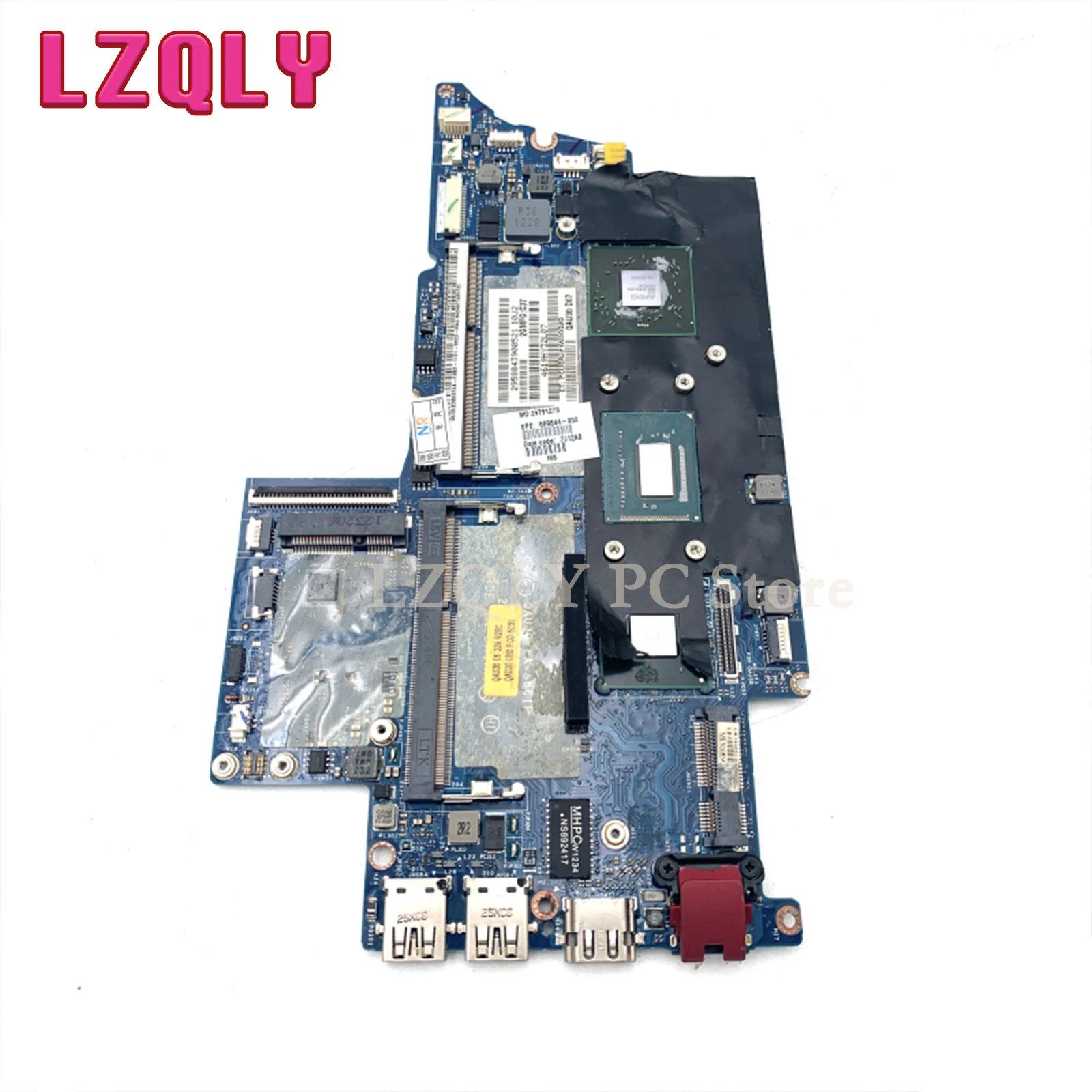 LZQLY para placa-mãe de laptop HP Envy4 4-1000 Envy6 LA-8661P 689844 -002 689844 -001 693234 -001 I5-3317U CPU HD7670M GPU DDR3