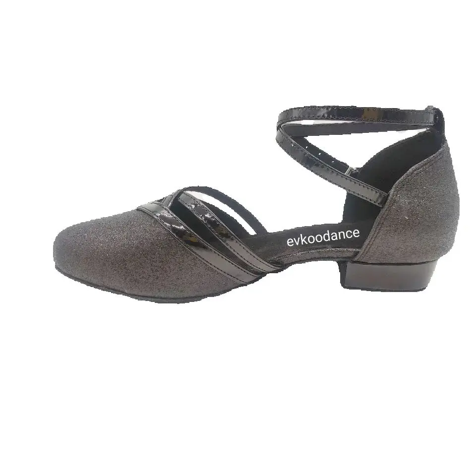 

Женская танцевальная обувь для практики, черная обувь для латинской сальсы, бальных танцев, обувь на мягкой подошве, обувь для джазовых тренировок, вечерние танцевальные туфли, туфли для латинских танцев на низком каблуке