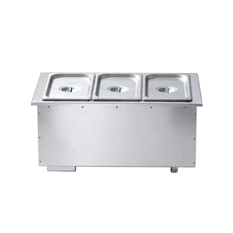 OEM Customized Commercial Restaurant Catering Equipment 1300W Stainless Steel Buffet Food Warmer Electric Drop-In Bain Marie