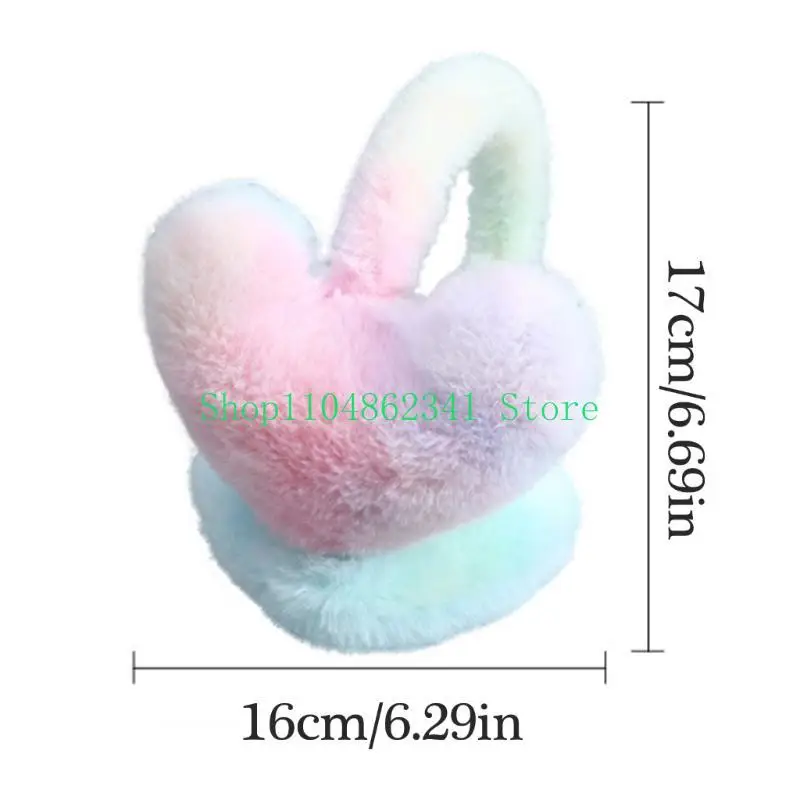 5asd Furry Heart Earmuffs để giữ ấm cho bạn trong thời tiết lạnh để trượt tuyết đi bộ đường dài