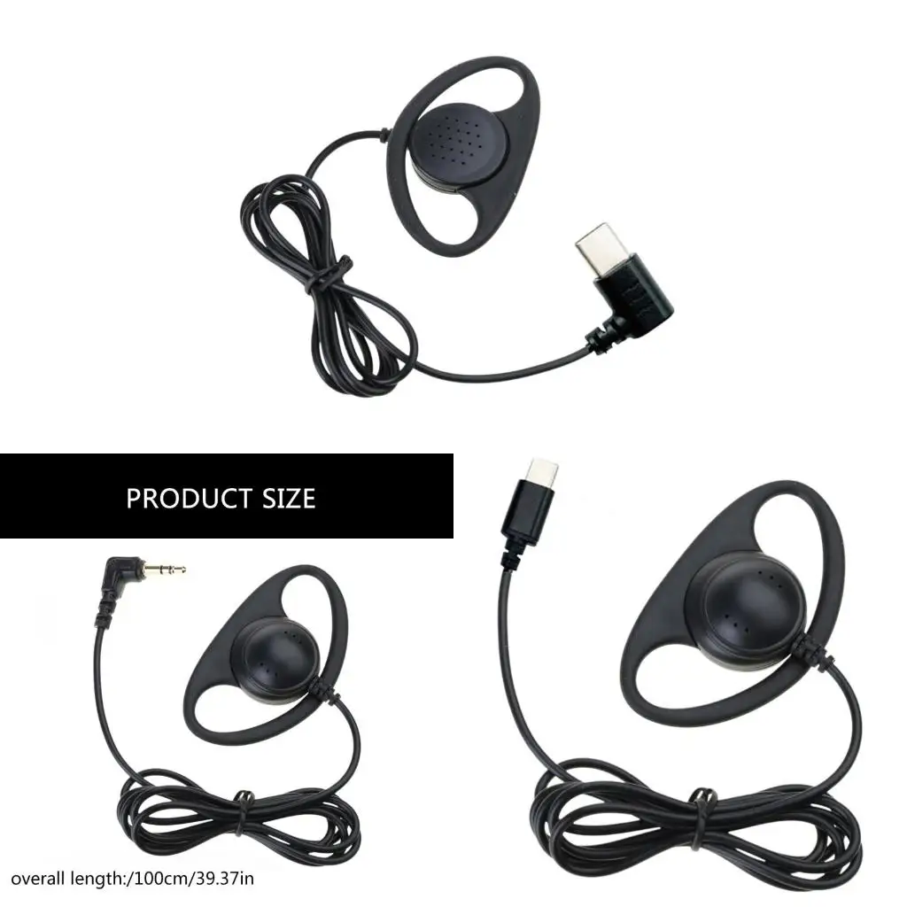 Single Side Earphone Ear Hook Mono Earbud Headphone Low Cost Ear Bud for One Ear
