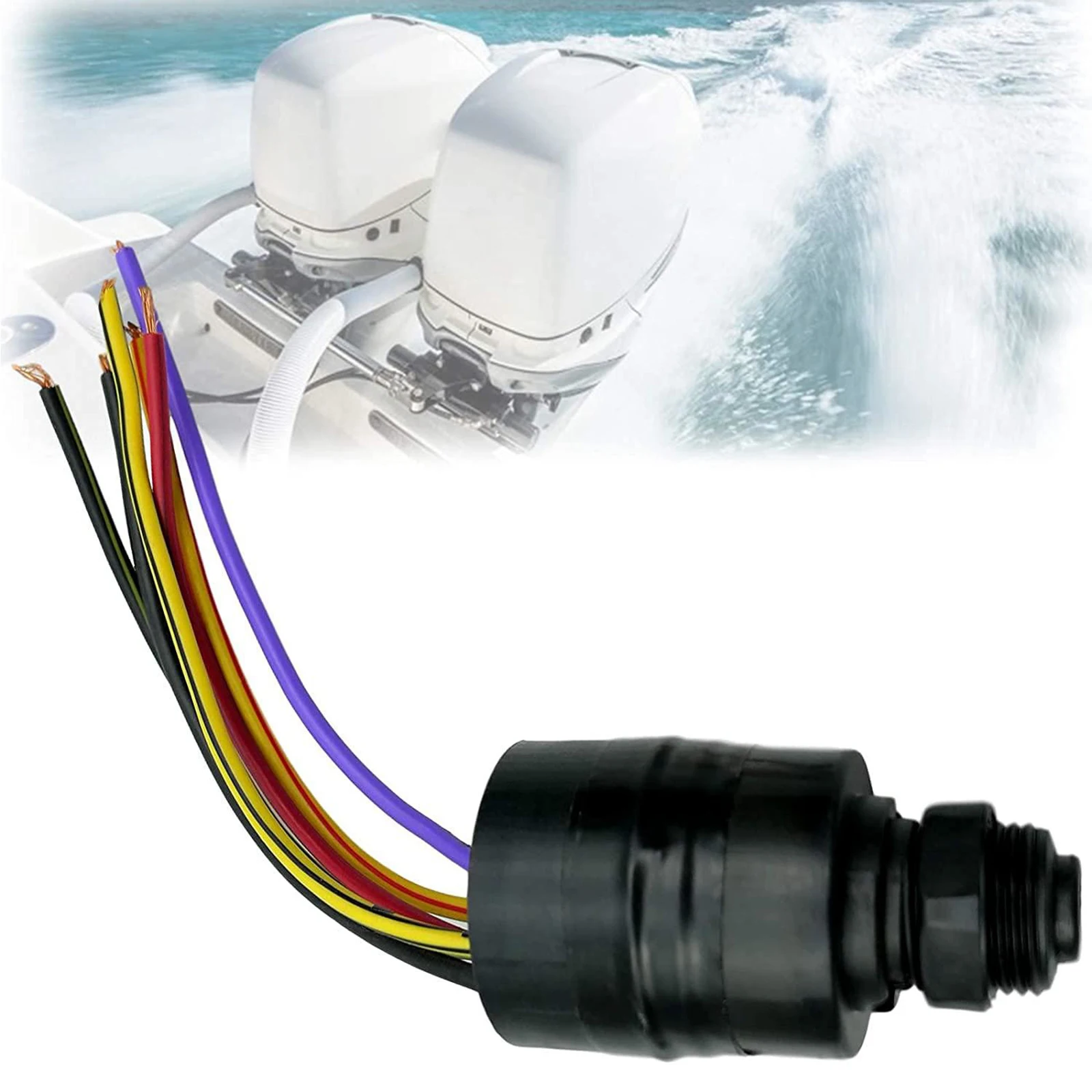 

Выключатель зажигания для лодочных моторов Mercury 1994 года, 12В, 87-88107A5, 87-88107, 7-1155, с схемой подключения