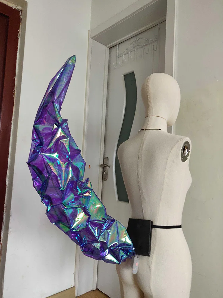 Das heiße Spiel LOL KDA cos Ahri Fox Tail Cosplay Prop leuchtende handgemachte One Tail Prop